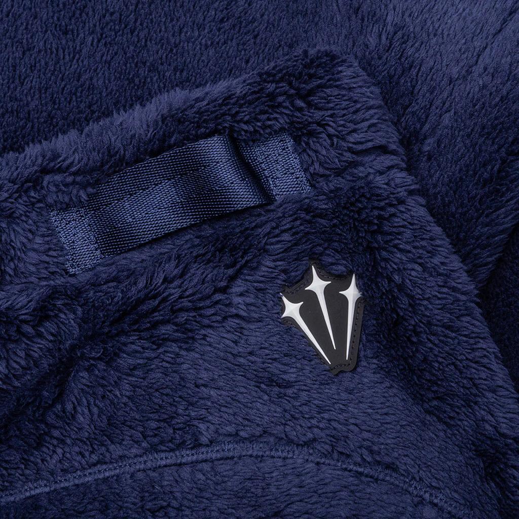 Nike X Nocta FW23 Velour Smooth Elastic Waistband Casual Pants Women Bottoms Navy-Blue DV3643-410