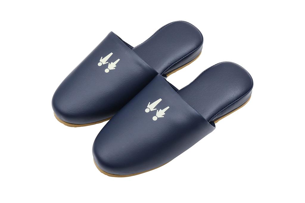 TOKYO SLIPPER Antibacterial Toilet Slippers of Simple Vinyl Slippers for Men and Indoor and Commercial Use Leather-Look (Set 5) [Synthetic Sole,