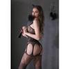 Plus Size Fishnet Bodysuit Women One-piece Stocking Female Jumpsuit Stockings Lingerie