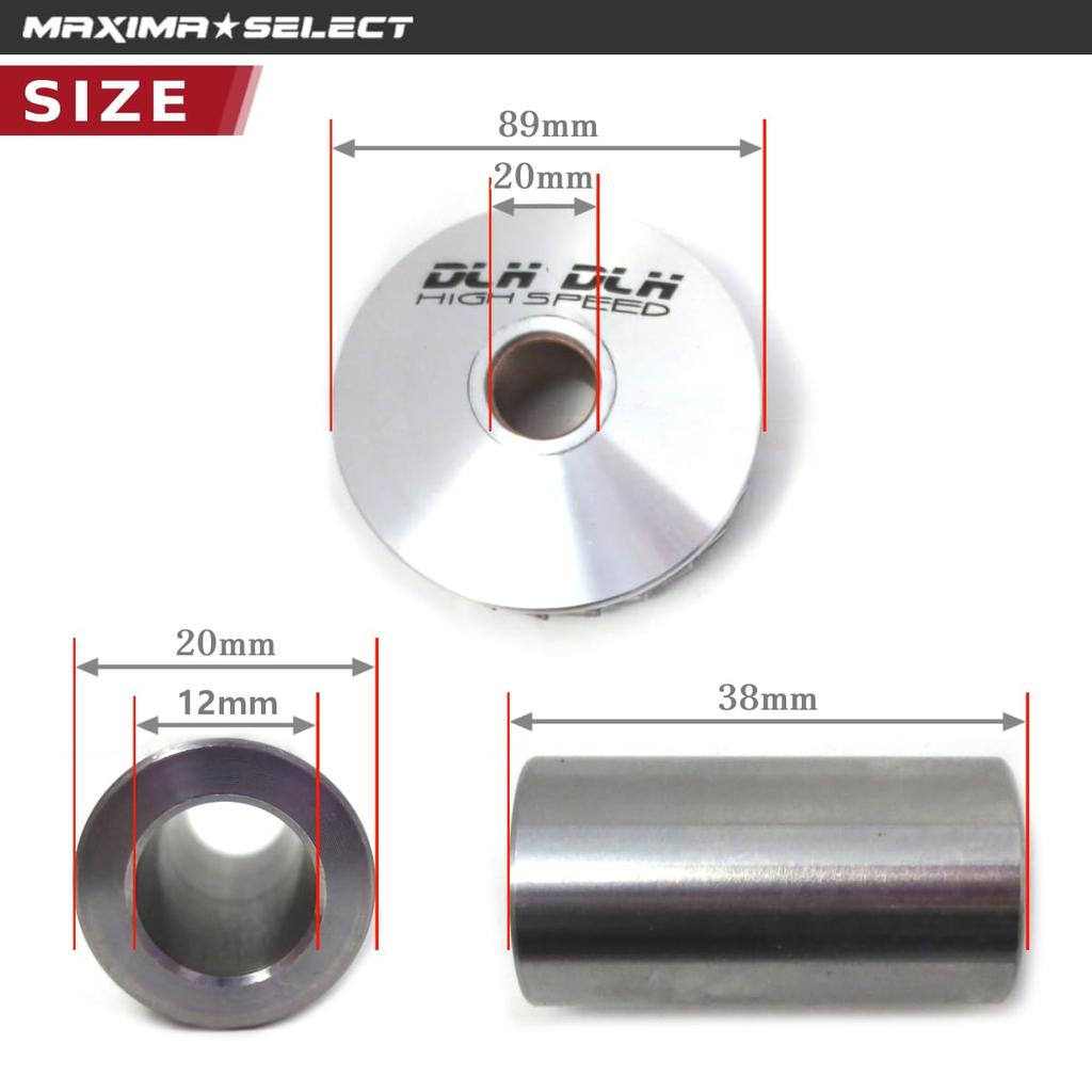 High Speed Pulley Pulley Boss for 12mm Inner Diameter Thick Axis Crank Live Dio Super Dio Giorno Lead 50 Honda Compatible [MAXIMASELECT]