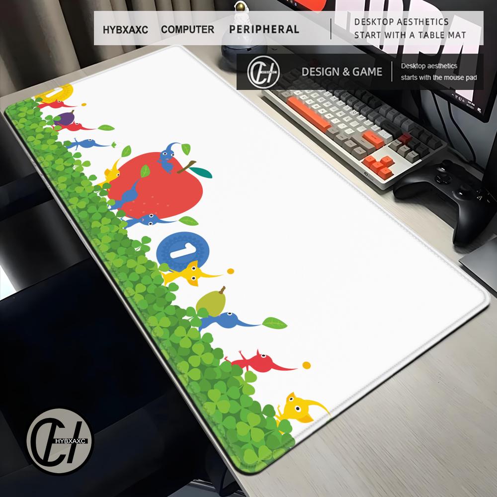 Classic Animation PPikmin Mouse Pad Cute Hd Desk Mat Extended Gaming Keyboard Mat Large 90x40 Pikmins Creative Cartoon Mousepad