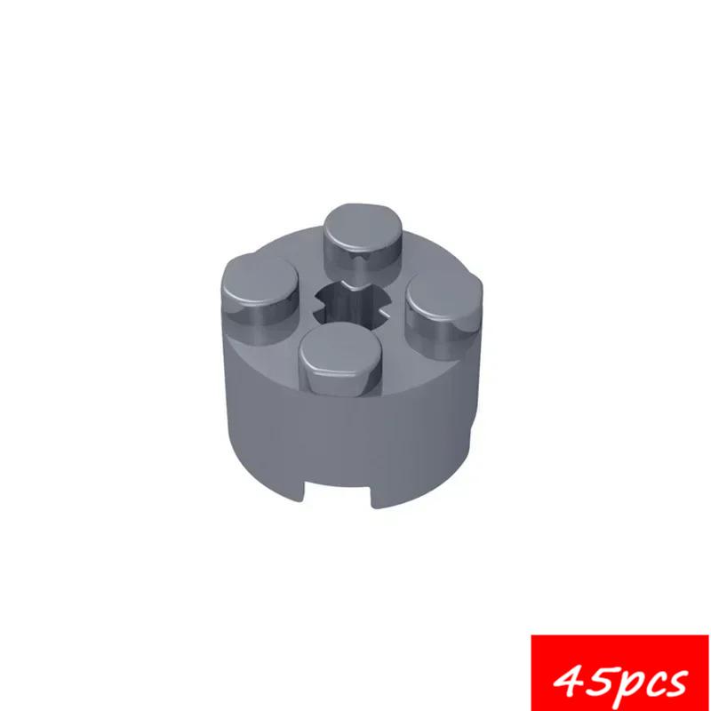 45PCS High-Tech Assemble Particle 6143 6116 39223 3941 2x2 Cylindrical Building Blocks Kit Part Idea DIY Toys For Children Gifts