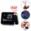 Led Projection Digital Alarm Clock Weather Thermometer Snooze Light Back