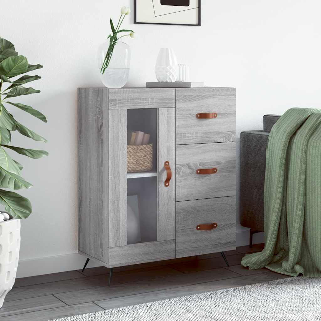 Sideboard Gray Sonoma 69.5 x 34 x 90 cm Particleboard