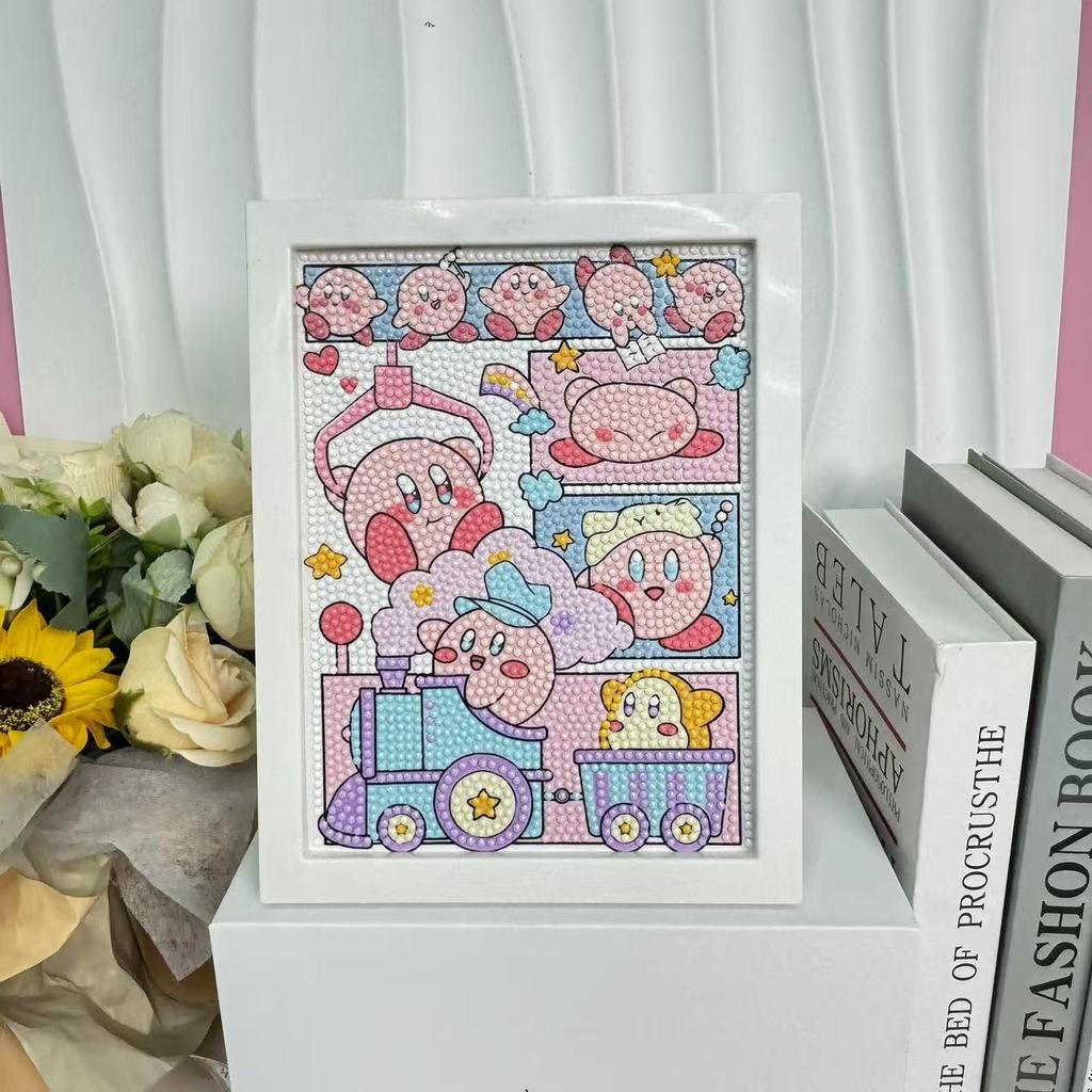 Children'S Diamond Painting Framed Handmade Diy Material Bag Sanrio Diamond Paste Painting Concentration Toy