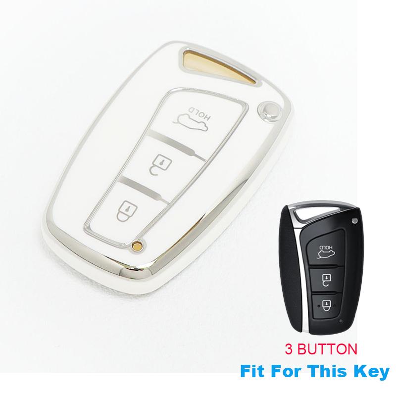 TPU Remote Key Case Cover Holder Fob For Hyundai Grandeur HG Sedan Genesis IX45 EQUUS Azera G80 Santa Fe 3DM Grand SantaFe 2018