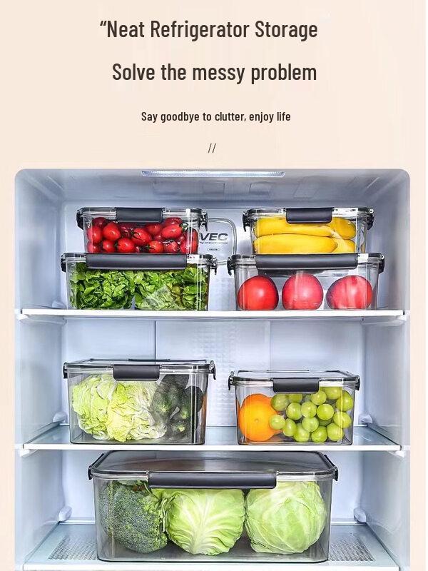 ZISIZ High Transparent PET Food Storage Box