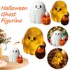 Halloween Ghost Figurine with Pumpkin Cute Ghost Figurine Halloween Ghost Statue for Halloween Decorations Home Decor