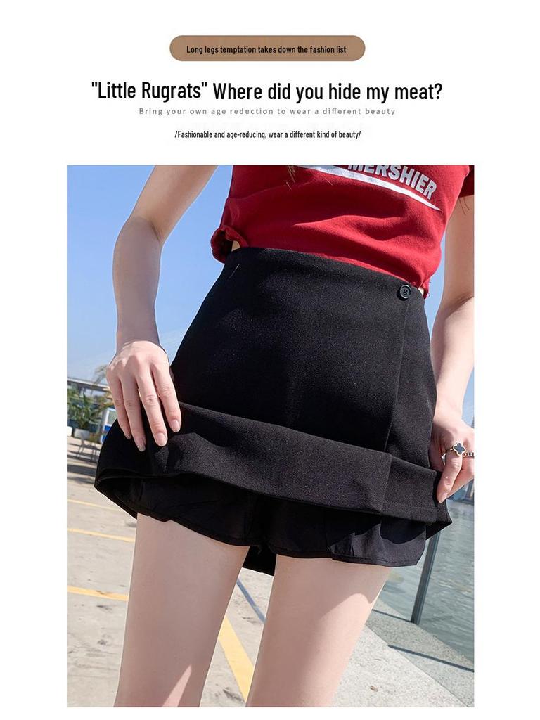 Slim Fit High Waist A-line Mini Skirt - Irregular Bodycon Design for Spring/Summer 2025