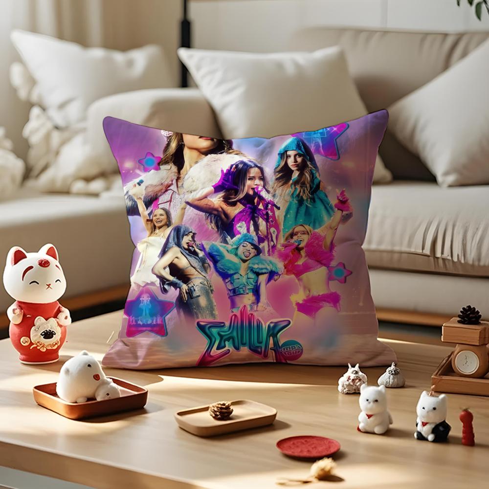 Singer EEmilia Mernes Cushion Cover Silky Short Plush Invisible Zipper Dustproof Sofa Pillow Case for Home Decor