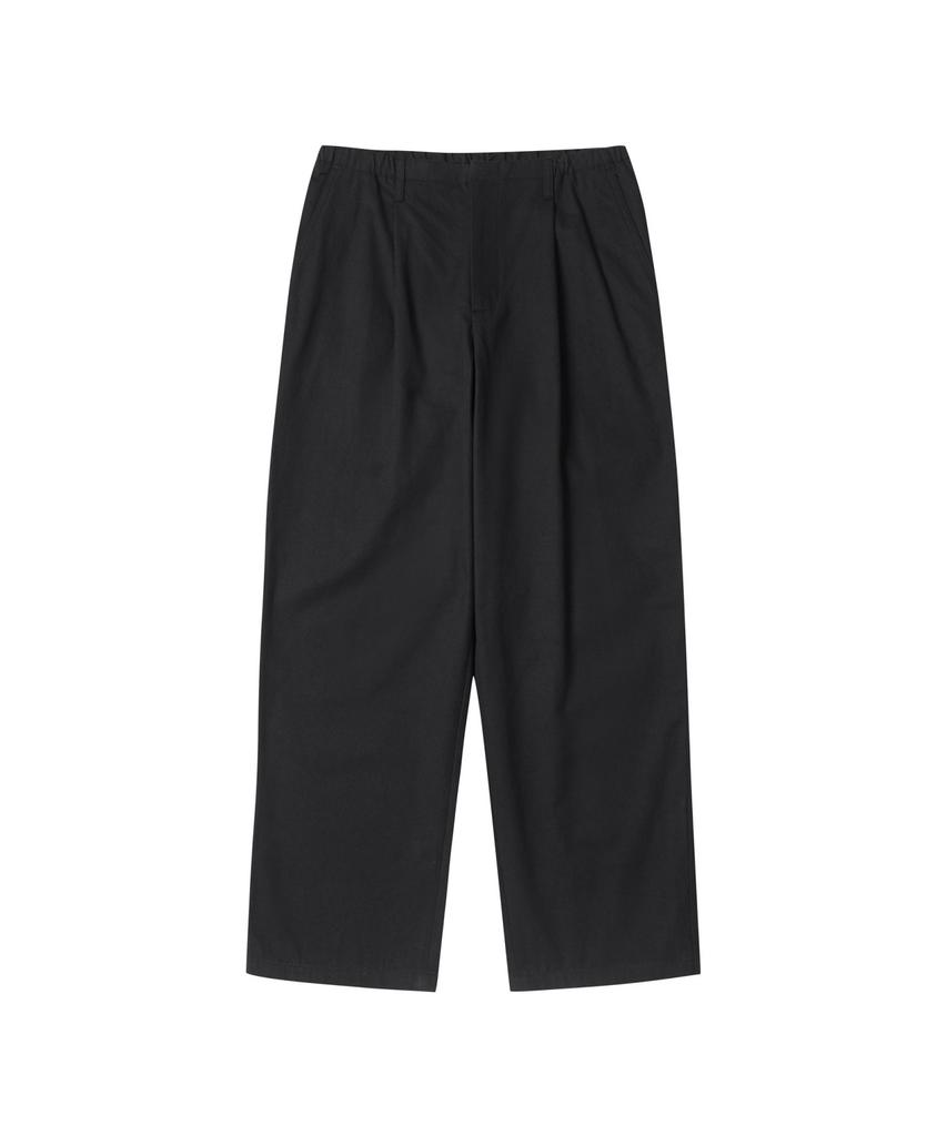Keoseuuteommellou Black Wide Fit Cotton Setup Pants Cwpas25242Bkx