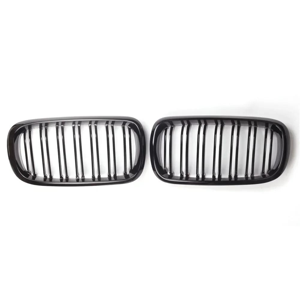 Для BMW F15 F16 X5 X6 F85 F86 2014-2018 Передний Бампер Решетка Радиатора Ноздри Racing Глянцевый Черный Автомобильная Двойная Решетка OEM:51117294486