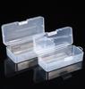 1PC Transparent Rectangular Storage Box S/M/L Plastic Buckle Empty Box Desktop Container Simple Home Dustproof Storage Box
