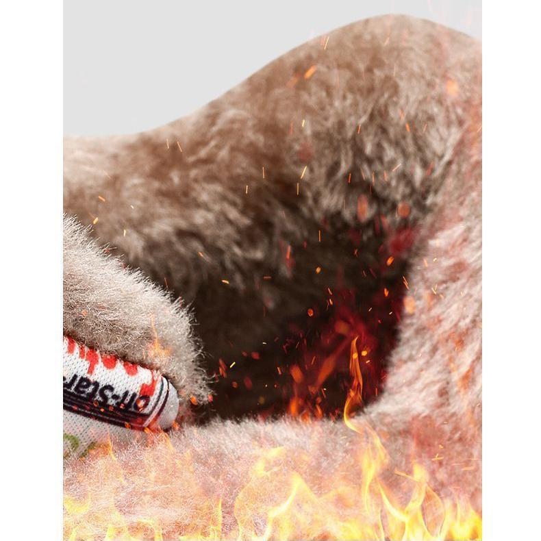 Winter Men's Fleece Warm Snow Boots Men's High Top Thick Bottom Non-Slip Casual Sneakers Outdoor Male Platform Cotton Shoes