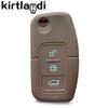 Klappschlüsselhülle für Ford Fiesta Focus 2 C-Max Ecosport S-Max Fusion Mondeo Fernbedienungshülle Schlüsselanhänger Zubehör