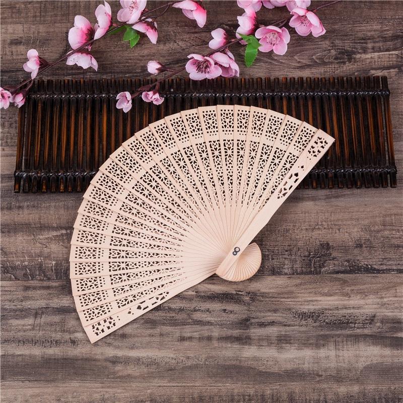 Duftender Holzfächer Faltfächer Handfächer Hochzeitsfeier Heimdekoration Ornamente Geschenk Hochzeitsfeier Zubehör