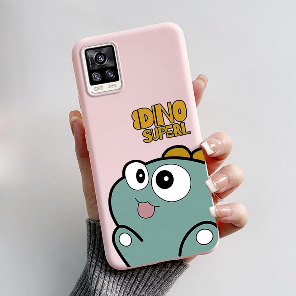 For Vivo V20 2021 Case V2040 Cute Cat Bear Frog Cover Soft Silicone Slim Phone Case For Vivo V20 V 20 VivoV20 V2025 V2024 Bags