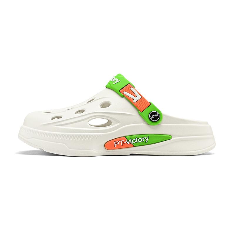 Hole Shoes Men's Summer 2025 New Outer Wear Thick Sole Heightening Stepping On Shit Feeling Non-slip Deodorant Beach Sandals Shoes