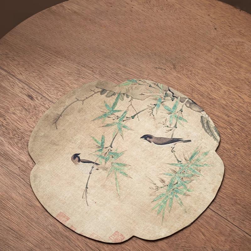 

Chinese Zen waterproof and heat-insulated tea party, national style double-sided tea table mat, dry brewing tea table cloth