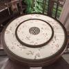 Luxury Large Round Chinese-Style Table Mat - Waterproof, Oil-proof, Scald-proof Leather Tablecloth