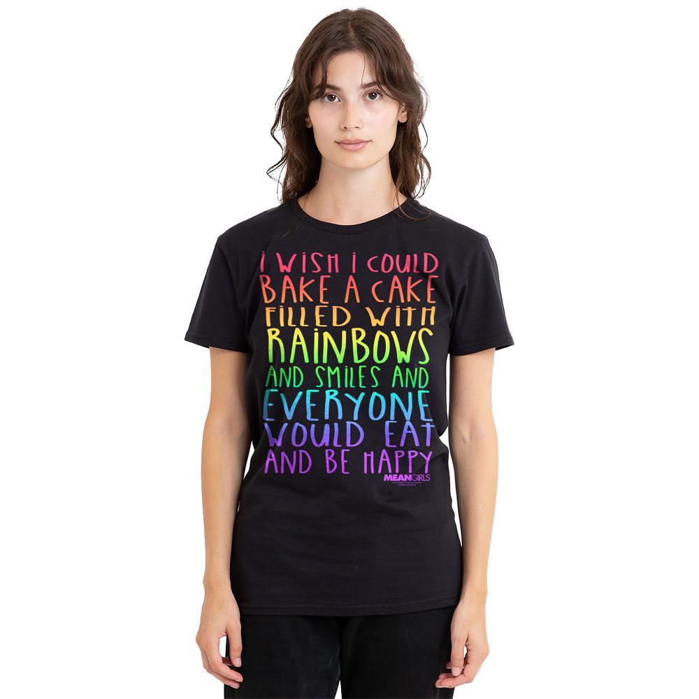 Mean Girls Unisex Adult Rainbows And Cake T-Shirt