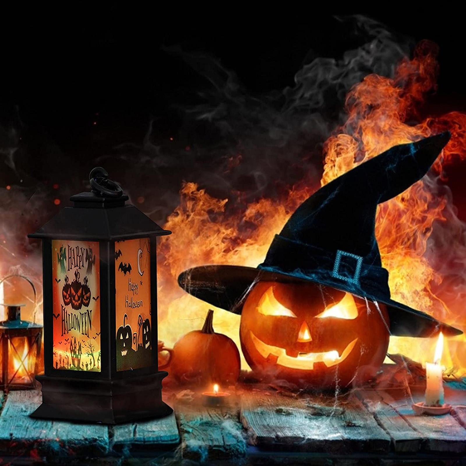 

Portable Four Corner Lamp Halloween Party Decorative Skeleton Lamp