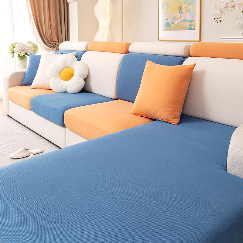 Universeller Sommer Eis Seide Sofabezug: Staubdicht, Anti-Katzenkratzer, Vollständige Umhüllung, Elastischer Überzug für Ledersofas.