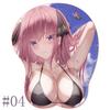 3D Mouse Pad Quintuplets Stereo Mousepad Oppai Boob Rias Gremory Nakano Nino Anime Silicone Wrist Rest BULK Pad Gaming Mouse Mat