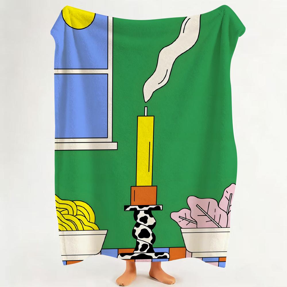 

Illustrator S Sam Twardy Throw Flannel Throw Blanket Suitable for Sofa Living Room Bedroom 75cmx90cm
