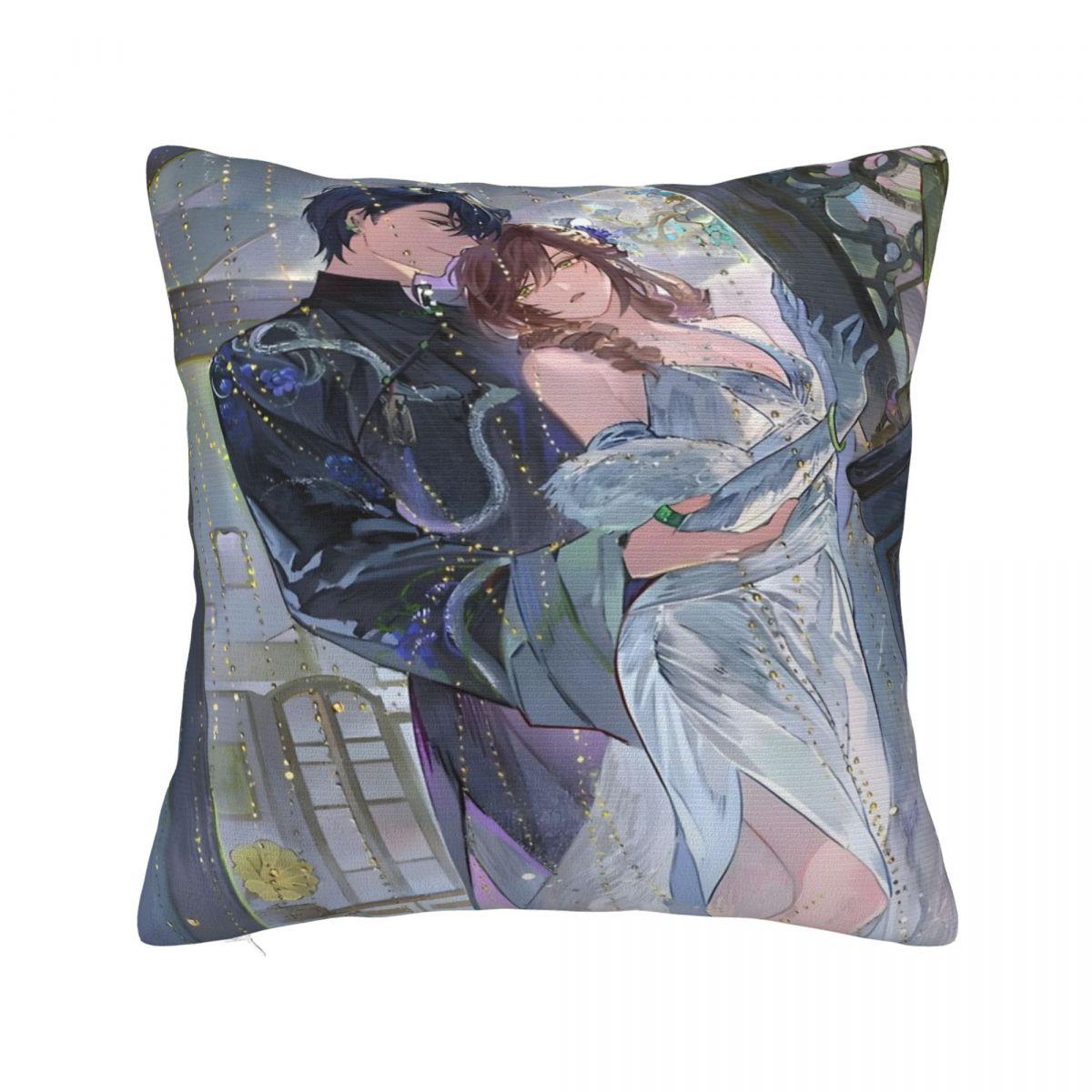 

Sofa Decor Love And Deepspace Pillowcase Accessories anime cartoon Pillow Covers Square Multi Size 12x12Inch