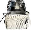 Schoolbag milk fufu plaid lace sweet girl wind backpack high value student party holiday travel cute backpack