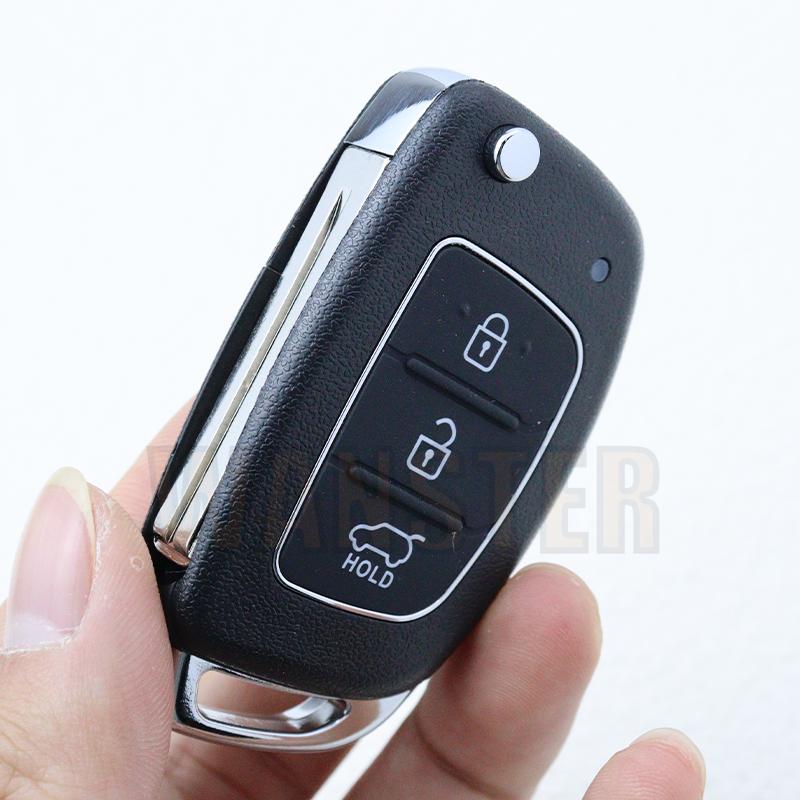 3 4 Bottons Car Key Case Fob Housing Key Shell for Hyundai IX35 I20 I45 I40 IX45 HB20 SANTA FE IX35 Tucson Solaris ELANTRA Verna