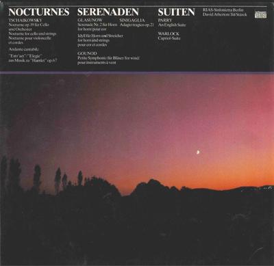 LP Schallplatte RIAS SINFONIETTA , DAVID ATHERTON ( - Nocturnes - Serenaden - Suiten VMS731 Schwann Musica  1983 Deutschland Klassik Gebraucht