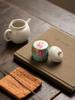 Porcelain Teapot Lid Stand Floral Enamel Chinese Gongfu Tea Ceremony Accessory Home Decor