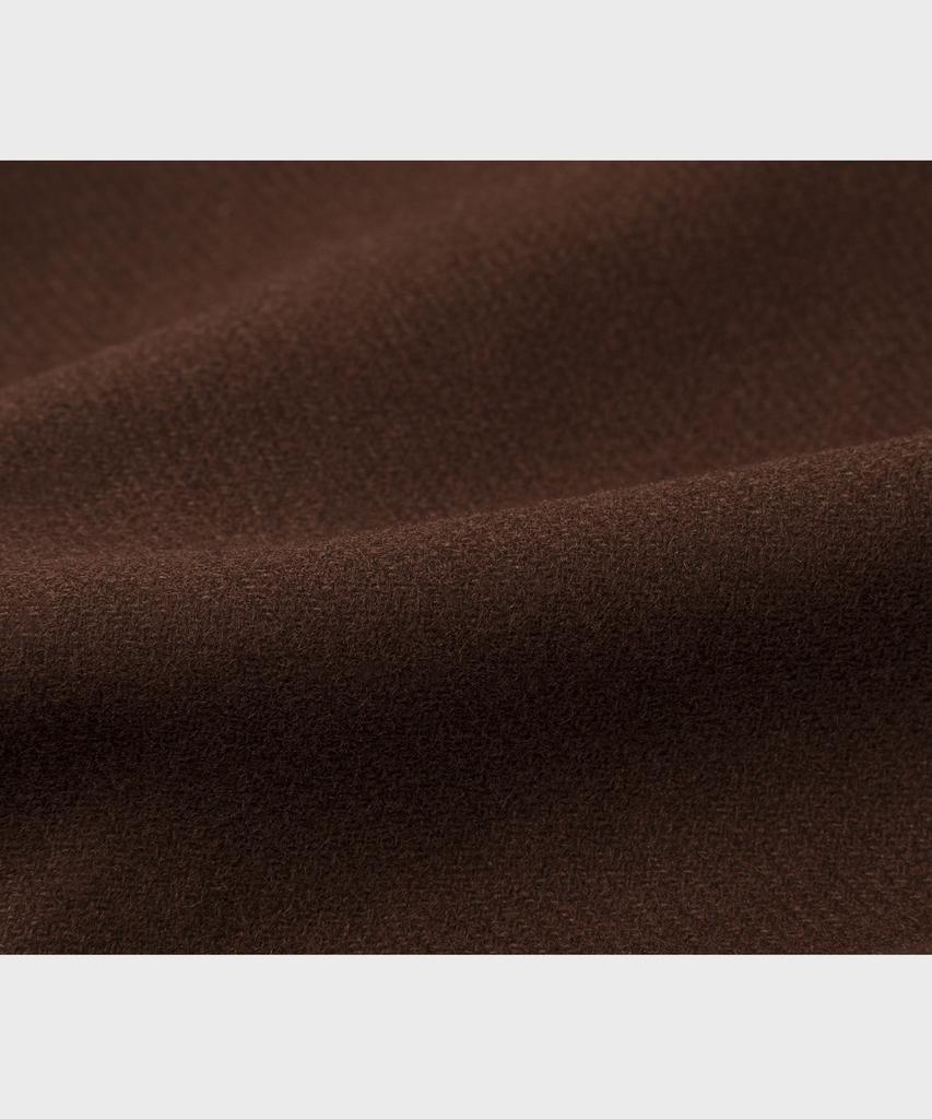 Lettercomo New Word Stadium Wool Varsity Jacket Brown