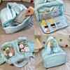 Large Double-Wide Fluffy Makeup & Toiletries Travel Bag for Women