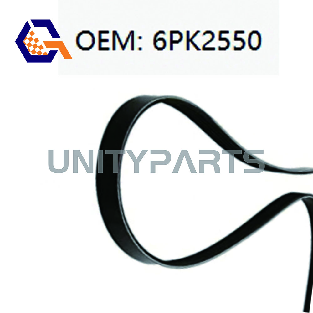Serpentine V-Ribbed Drive Belt 6 PK 2550 For HYUNDAI Sonata Ix35 KIA K5 LINCOLN Navigator JEEP Compass DODGE CALIBER 6PK2550