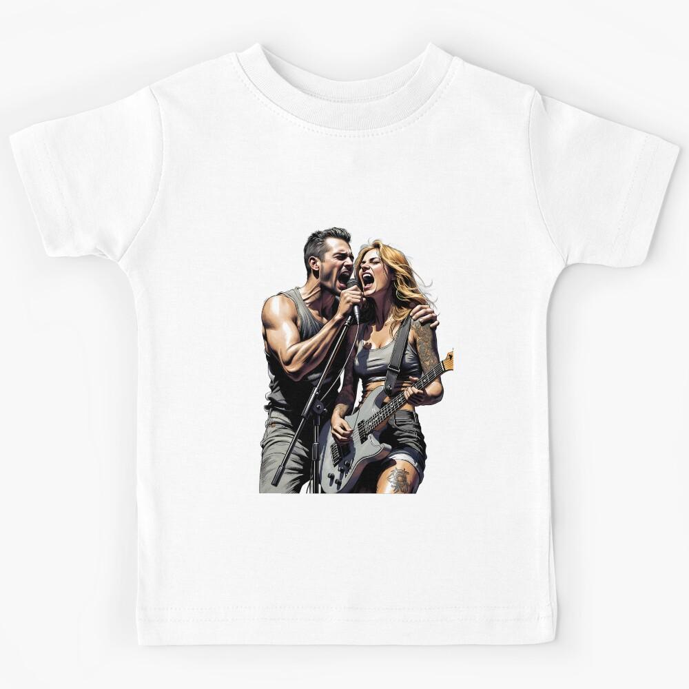 Rock Duo Passion and Guitar Kids T-Shirt 140
