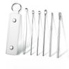 6Pcs/set  Household Portable Ear Spoonscoil Spring Ear Picking Tool Ear Picking Set 6-piece Set, Ear Digging Spoons Femal