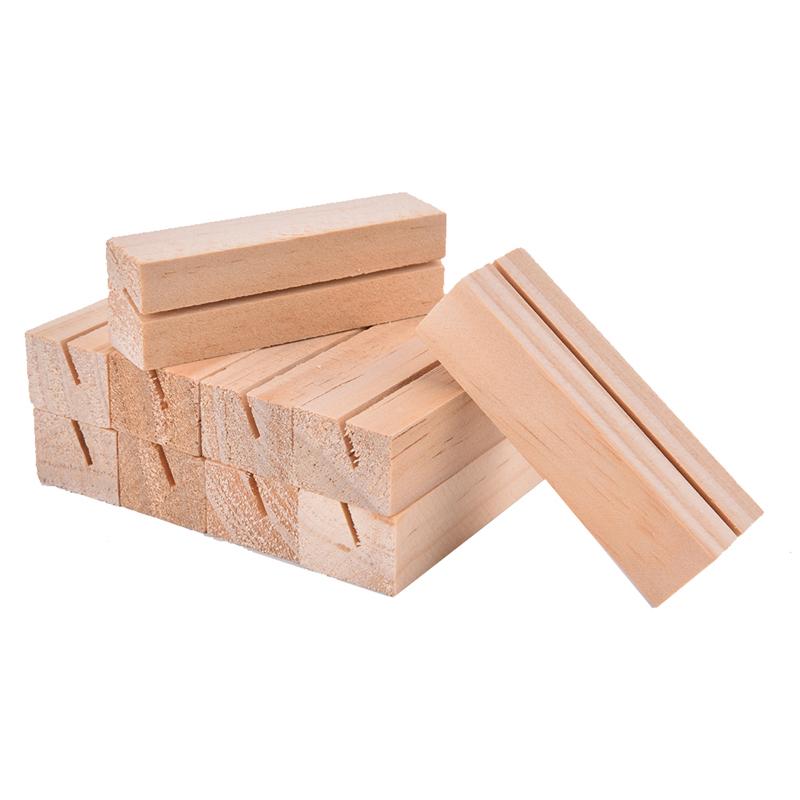 Rectangular Po Stand Buy 10Pcs Wooden Po Stand Business Card Holder Rectangle Card Clip ...