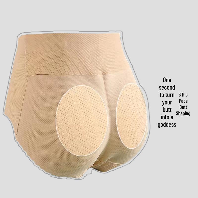 High-Waist Seamless Padded Buttocks Enhancer with Breathable Abdomen Support for Women