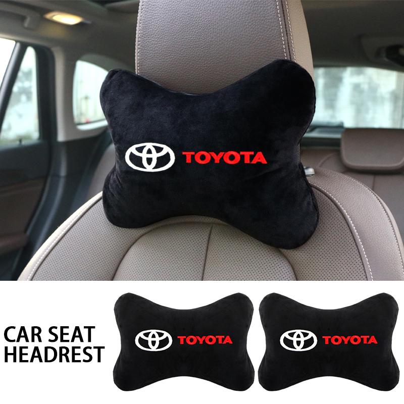 AVD4    Car exterior annual inspection stickers For Toyota Car Set Car Head Neck Rest Pillow Auto Seat belt Pads Headrest cover