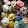 Multi Color Wool Felt Fibre for DIY Doll Needle Felting Wool Hand Spinning Needlework Raw Wool Roving