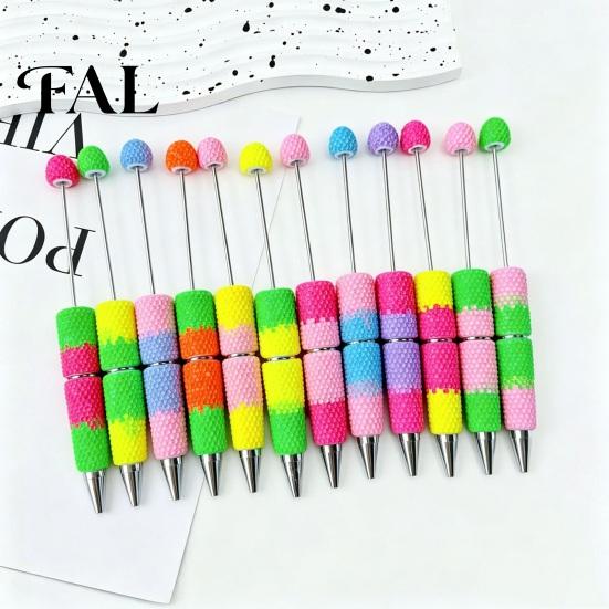 Personalized Pen Making DIY Beadable Pen, Colorful Fancy Beaded Crafting Ballpoint Craft Pens for Adults Gift Students, Party Favors, Creative Office
