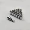 Silver Anti-theft Car Lug Nuts with Socket Key Tool