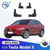 For Tesla Model X 2015 2016 2017 2018 Fender Mudguard Mud Flaps Guard Splash Flap Mudguards Car Accessories