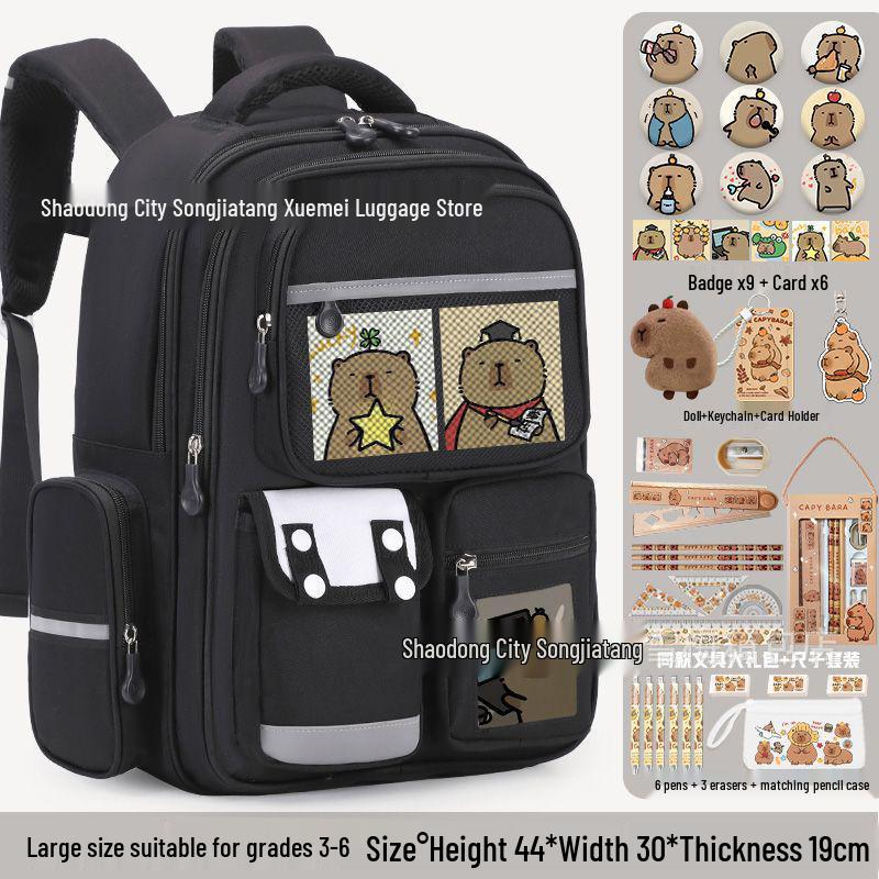 Batoh z lehké oxfordské tkaniny pro děti 6. třídy - Velká kapacita