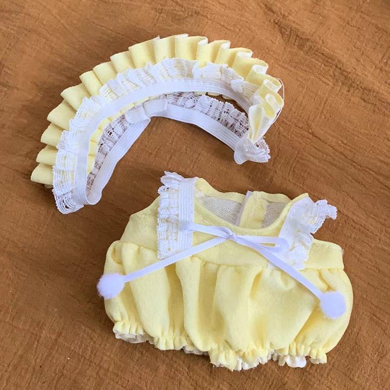 20cm Cotton Doll Clothes: Cute Princess Lolita College-Style Lace Dress