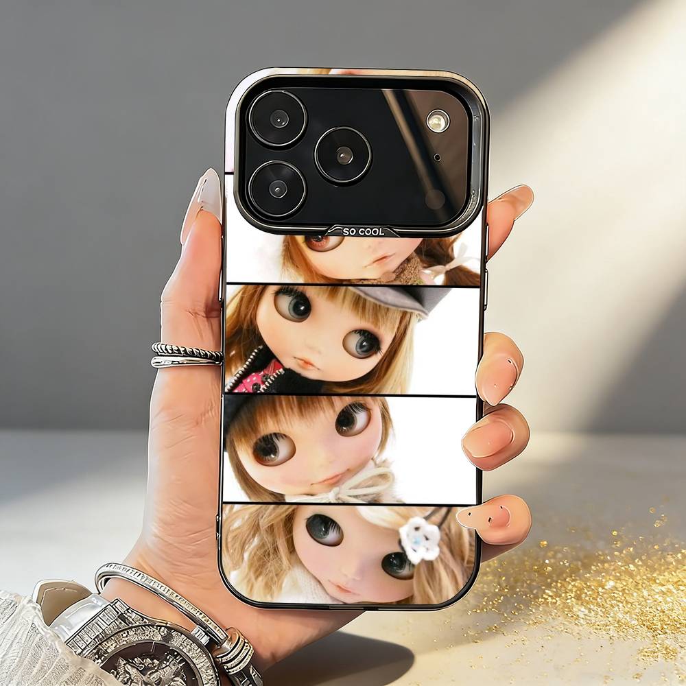 Cute D-Doll B-BlytheS Phone Case For iPhone17,16,15,14,13,12,11,Pro,MAX White Matte Shockproof Cover