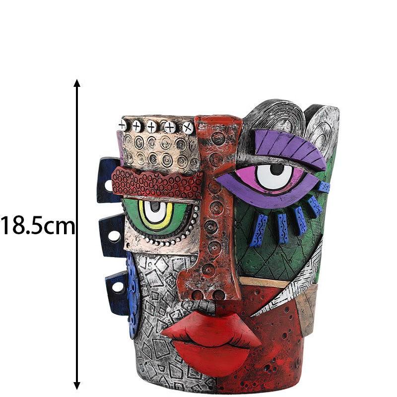 

Европейская керамическая ваза для лица Абстрактная цветная Гидропонная цветочная композиция Настольный Человеческая голова В горшке Сад Садовый набор Украшения